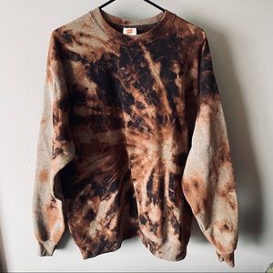 Bleached crewneck sweatshirt